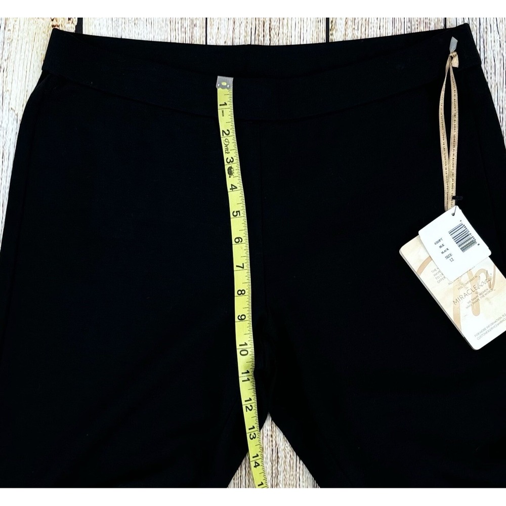 Miraclebody by Miraclesuit Black Ponte Leggings Size 12 Tummy Control NWT - Picture 5 of 10